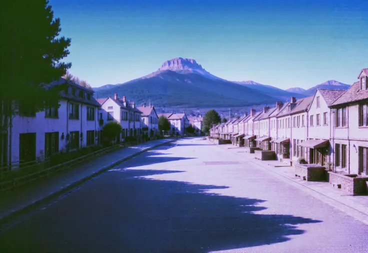 <lora:dreamcore:1>, dreamcore, ((best quality, masterpiece, realistic, photorealistic)), european town, daytime, sunshine, streets, houses, mountains, flowers, trees, lake,