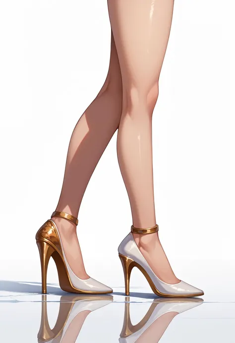 score_9, score_8_up, score_7_up, source_anime,
solo, simple background, white background, from side, high heels, no humans, shadow, reflection, out of frame, legs_only,