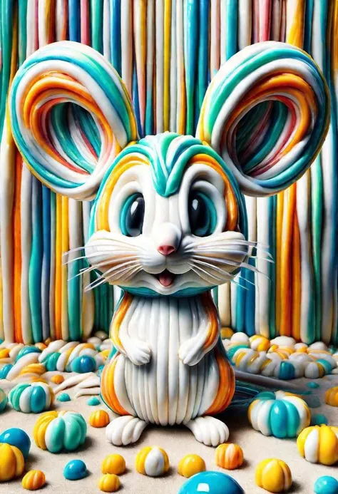 mouse made out of ral-toothp, babymal mouse, close up, bubbles, high contrast, hdr <lora:ral-toothp-sdxl:1>, background wallpaper