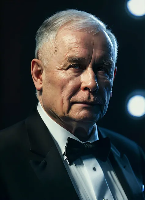 <portrait of sks person in tuxedo, masculine, epic >,energetic and colorful streams of light (photo, studio lighting, hard light, sony a7, 50 mm, hyperrealistic, big depth of field, mate skin, pores, wrinkles, concept art, colors, hyperdetailed, hyperrealistic), with professional color grading, soft shadows, bright colors, daylight <lora:locon_jaroslaw_v1_from_v1_64_32:0.9>