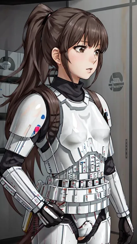 masterpiece, best best quality, 8k,
raw photo,
<lora:Yuna_Toomi.v2-000003:0.85> yuna toomi,
small brown eyes, ponytail,
1girl, (solo)
(<lora:CONCEPT-StormTrooper:1> STORMTROOPER, ARMOR:1.2)
locker room
dieselpunk
" "