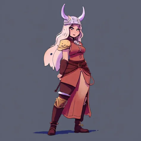 a viking  faunesty <lora:Faune_v2-000065:1> flat colors