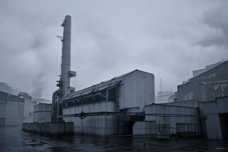 <lora:factory_ruins:0.5>, industrial complex, gloomy, cloudy weather, (Best quality, 8k, 32k, Masterpiece, UHD:1.2), Realistic, realistic light, ultra detailed, high quality, (photorealistic:1.4), misty and foggy atmosphere, (rainy days,heavy rain:1.2), dark blue theme, an empty scene, lonely atmosphere, Huge factory, midnight, <lora:soviet architecture:0.5>
