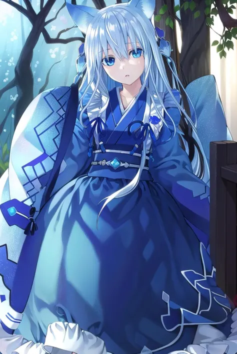 fffkarin, <lyco:fffkarin-lyco-nochekaiser:1>, 
fffkarin, long hair, blue eyes, hair ornament, animal ears, white hair, fox ears,
BREAK japanese clothes, kimono, long sleeves, wide sleeves, ribbon, blue ribbon,
BREAK outdoors, shrine,
BREAK looking at viewer, (cowboy shot:1.5),
BREAK <lyco:GoodHands-beta2:1>, (masterpiece:1.2), best quality, high resolution, unity 8k wallpaper, (illustration:0.8), (beautiful detailed eyes:1.6), extremely detailed face, perfect lighting, extremely detailed CG, (perfect hands, perfect anatomy),