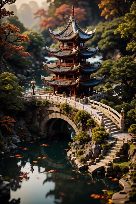 BJ_Lego bricks, outdoors, water, blurry, tree, no_humans, depth_of_field, building, scenery, reflection, architecture, bridge, east_asian_architecture,
cinematic lighting,strong contrast,high level of detail,Best quality,masterpiece,White background, <lora:Lego_World:0.7>