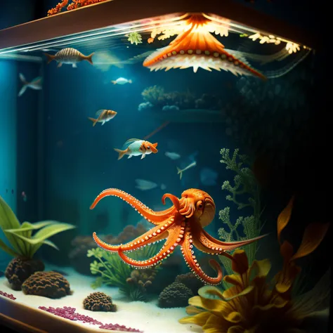 rcnz_hqr, 8ctopus, a photo of an octopus swimming in a ((small fish tank)) in a bedroom
<lora:8ctopus:.4>