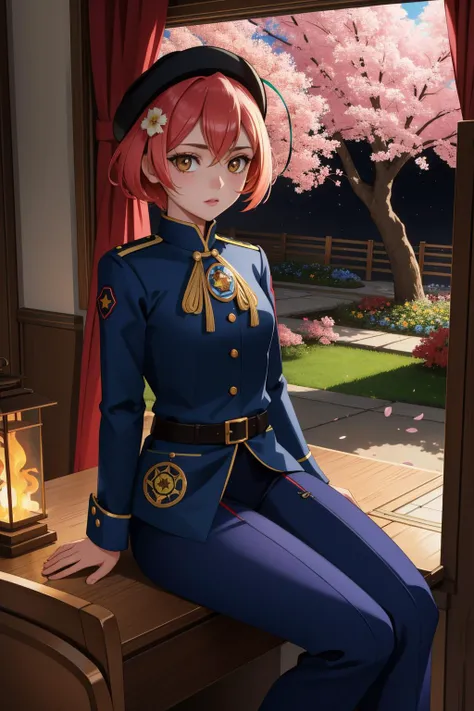 1girl, (portrait art stylized by Guy Aroch:0.8) and (Frederick Arthur Verner:0.7) and (Vija Celmins:0.7) and (Gari Melchers:1.1) , fashion art, vibrant Anime, Rule of Thirds, landscape of a Acclaimed Psychotic ([Marsh|Fire station]:1.3) from inside of a Turkmenistan, crowded blossoms and Star cluster in background, at Twilight, Peaceful, highly detailed, Organic, moody lighting, Low shutter, Acid colors hue, Decals, vibrant, Highres, trending on artstation