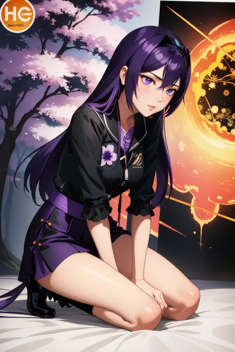 1girl, (by Franz Kline:1.1) and (Valentine Hugo:0.9) and (Lucio Fontana:1.1) , mundane Cycles render, flawless, low angle shot of a Magical Aspiring TaishÅ Era ([Napkins:Violet:2]:1.3) , it is made from Pine tree, it is covered in Flames, detailed Crimson and Amber background, crowded blossoms and Earth in background, at Twilight, Panorama, Graphic novel, Joyful, Tattoo style, Rembrandt lighting, 800mm lens, anaglyph effect, poster art, Orton effect, professional, pixiv, emotional