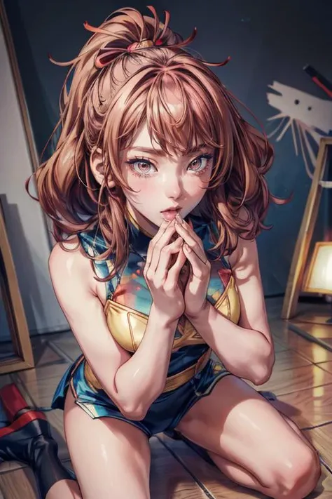 (masterpiece, best quality:1.3)
<lora:ctd:1.00>,
beautiful ctd_woman, perfect ctd_body, perfect ctd_face,
Kneeling with hands clasped in prayer,
<lyco:GoodHands-beta2:1.00>,
<lora:add_detail:1.00>,