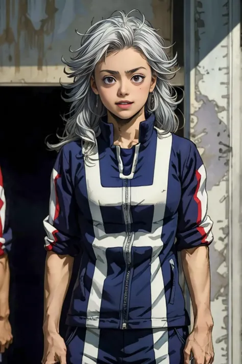 (masterpiece, best quality:1.2), <lora:Noi_Dorohedoro_v1_1:0.77>, noi_dorohedoro, upper body, 1girl, long hair, looking at viewer, <lora:squeezerExperimental_:0.5>, white hair, pale skin, <lora:eye_opening_v2.0:-1.5>, (cute:1.4), (female:1.5), solo, <lora:Clothes - MHAUniform:0.6>, my_hero_academia_gym_uniform