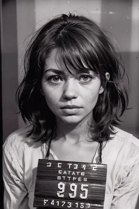 VintageMugshot, mugshot of the most beautiful girl<lora:Mugshot:1> <lora:powergirl-nvwls-v1:1>