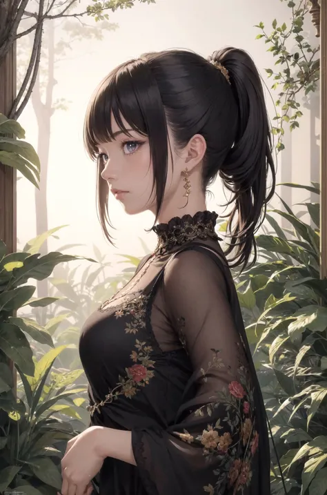 (masterpiece, best quality:1.2), (ultra detailed), (illustration), (distinct_image), (intricate_details), (delicate illustration),
BREAK
girl, slight smile, [ponytail|twintails], ([intricate clothing,expensive clothing:see through clothing:0.35]:1.1),
BREAK
forest background,