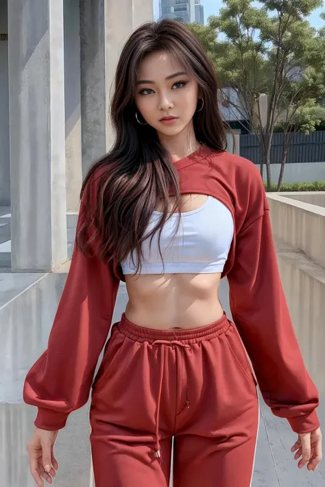 8k, RAW photos, best quality, masterpiece, Practical, Reality, (1 extreme beauty), 36 years old, Gorgeous，The face is rich in detail, (Perfect Teeth), Delicate eyes, double eyelids, eyelash, Grin, Lip detail, Brown Hair Bob, Natural breasts, ((Sexy Japanese volleyball)), ((Burgundy sexy sports shorts))Soft Light, ((Written border depth)) 、Shot in the back、all、Stick out your ass、legs spread、slim body、Inverted Nipple, High Jump Jacket,
