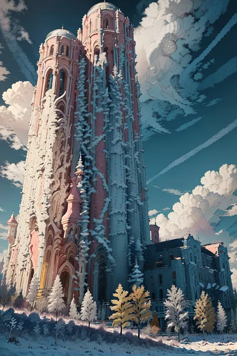 a majestic park, tall aspen trees, wispy clouds, best quality, masterpiece, highly detailed, ultra-detailed, absurdres <lora:Goodsell_v1:1.0>