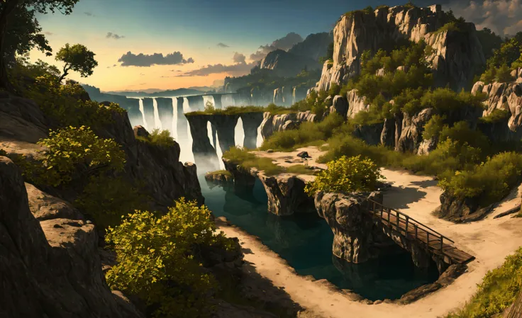 (masterpiece, best quality:1.3, absurdres, intricate details, 8k, <lora:LOD-16:0.9>, LODBG, no humans, scenery, nature, volumetric lighting, perfect composition, highly detailed, extremely detailed landscape