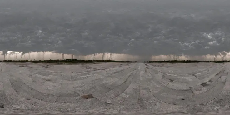 360panorama,Centered Horizon,No seams,<lora:HMSGXL_epoch_9:1>,A Sun,<lora:å
å½±XL:1>,An abstract interpretation of a thunderstorm,with jagged bolts of lightning streaking across a tumultuous sky and torrents of rain lashing down upon a windswept landscape. The scene is charged with tension and energy,capturing the raw power of nature in motion. (masterpiece, award winning artwork),
many details,extreme detailed,full of details,
Wide range of colors,high Dynamic,