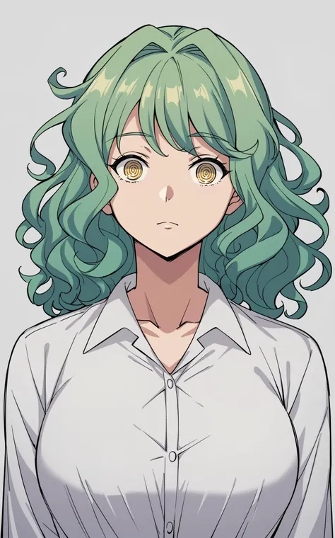 score_9, score_8_up, score_7_up, source_anime BREAK (1girl),mature, green hair, bangs, messy wavy hair, yellow ringed eyes, formal shirt, melancholy, close up, portrait, closed mouth, <lora:AnimeOriginalArtStyleShadow_PONYXL_d4a1:0.4>, glitching,, Pencil drawing, Black and White, B&W, Low detail, sketch, concept art, Manga style, Anime style, line art, webtoon, manhua, chalk, hand drawn, defined lines, simple shades, simplistic, manga page, minimalistic