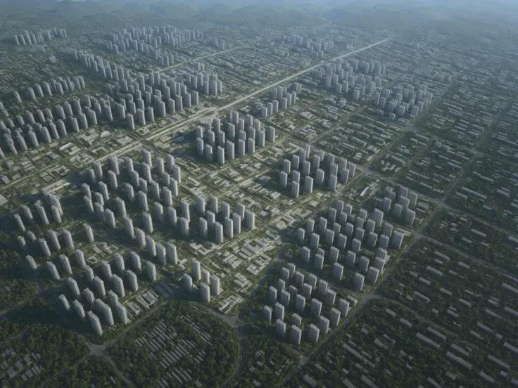 <lora:Bird's-eye view of urban design scenes:0.7>