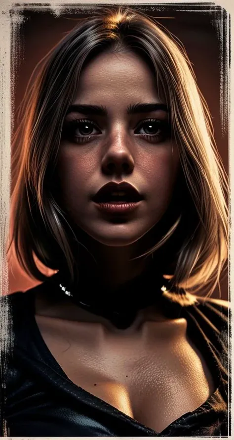 big-boned DEN_zoe_moore, protagonist White Hair Red Eyes, poor Color Registration, 3st1l0, 1nt3ns3, v1br4nt <lora:speedy1p5:1.15>