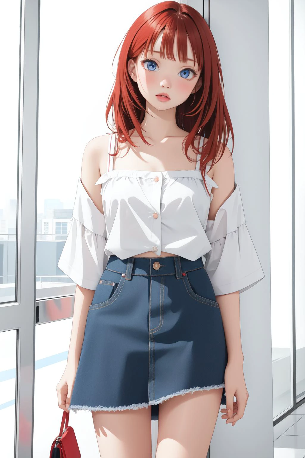 DV_Leah_Vicious, 1girl, dressed, upper body, <lora:flat2:0.3>