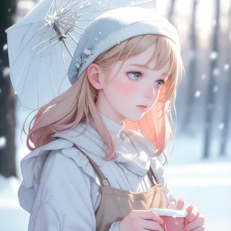 1girl, designed by Gari Melchers, Elly Smallwood,close up of a Cool tall Male Baker, Side swept hair, Snowing, in focus, Surprising, Hipster Art, Direct light, Cinestill, Lomography Color 100, Depth of field 100mm, extremely detailed CG Unity 8k wallpaper