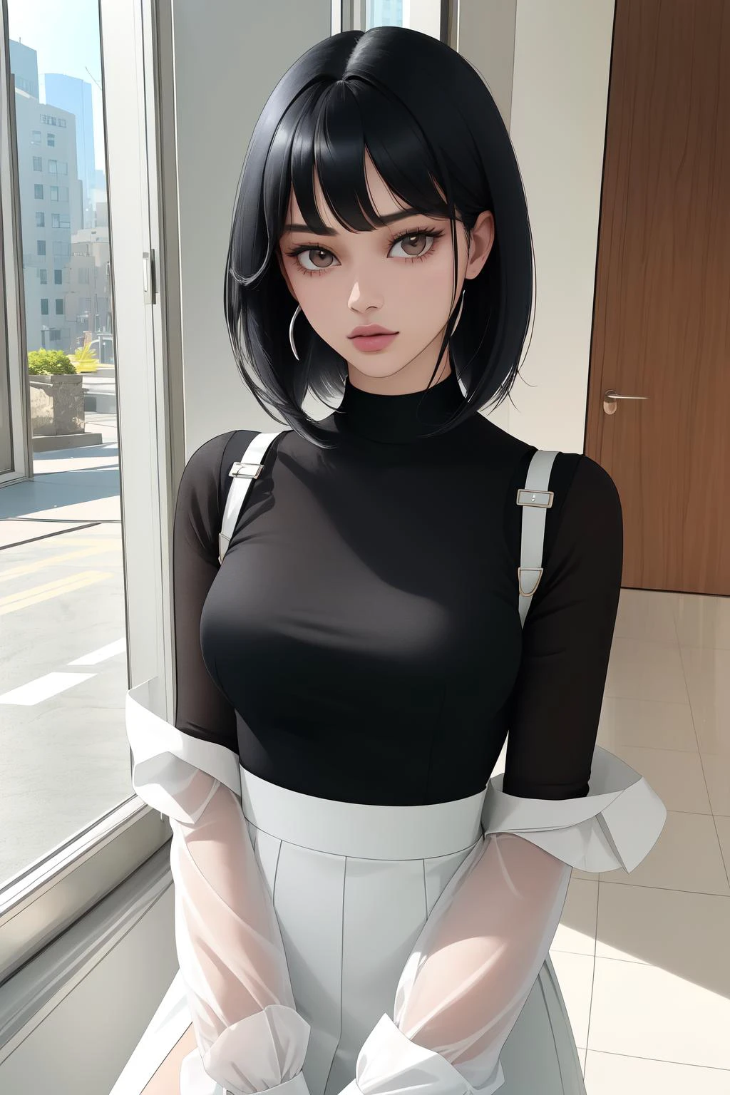 LydiaGraham, shirt, long sleeves, upper body