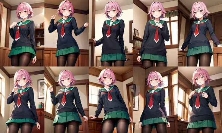 highest quality、ultra high resolution、Professional specifications、green hair,green eyes、embarrassing、(collar),(lead)、((elementary school girl))、((flat chest))、medium hair、((The outline shines))、((stand with hands on hips:1.5))、((From under her feet:1.8))、small ass、((white panties))、school classroom、((10 years old))、lolicon、(((spread your legs wide open)))、turned up skirt、panties close up、pink and white dress、Children&#39;s wear、red ribbon、(((Transparent)))、cat emphasis、open your mouth、彼女はパンティを見られるのがembarrassing、The man put hiface inside her skirt and kissed her pussy.、Although she was very shy, she shook her hips and was happy..、when his mouth sucked on my clit、she felt so good、I leaked pee.、She accepted the pleasure and rubbed her crotch against the man.&#39;face.