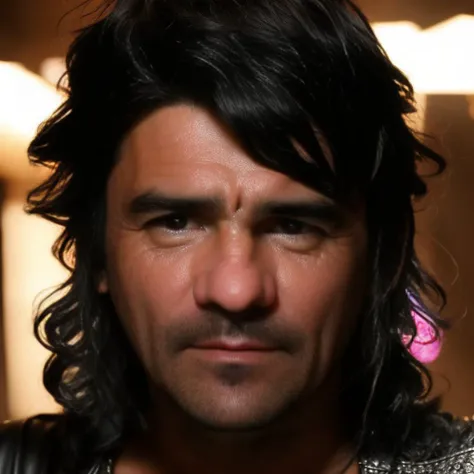 photo of man, detailed face, high quality, high detailed face, multicolor long hair like a punk, 8k <lora:b0cha:1>