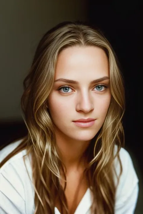 <lora:um4thurm4n:0.9>, a Realistic photo of um4thurm4n woman, long hair, blonde hair, lips, portrait, realistic, soft lighting, professional Photography, Photorealistic, detailed eyes, RAW, analog, sharp focus, 8k, HD, DSLR, high quality, Fujifilm XT3, film grain, award winning, masterpiece