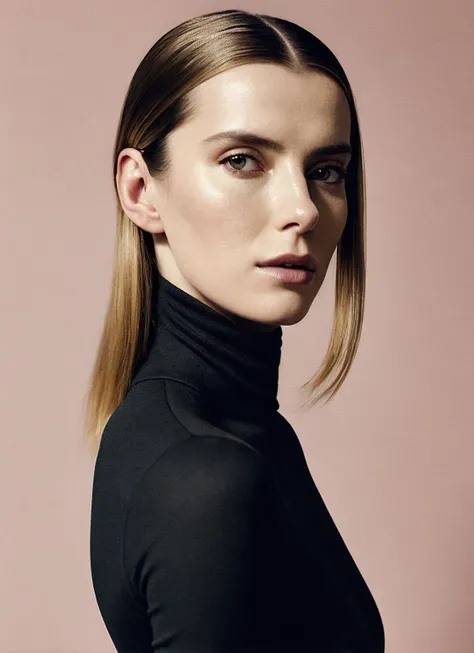 A stunning intricate full color portrait of (sks woman:1), wearing a black turtleneck, epic character composition, by ilya kuvshinov, alessio albi, nina masic, sharp focus, natural lighting, subsurface scattering, f2, 35mm, film grain, <lora:locon_bettygilpin_v1_from_v1_64_32:1.25>
