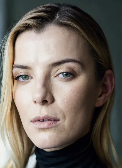 A stunning intricate full color portrait of (sks woman:1), wearing a black turtleneck, epic character composition, by ilya kuvshinov, alessio albi, nina masic, sharp focus, natural lighting, subsurface scattering, f2, 35mm, film grain, <lora:locon_bettygilpin_v1_from_v1_64_32:1.25>