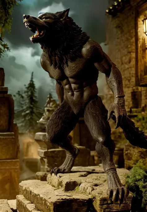 <lora:Werewolf:0.8>, Werewolf, breasts, (masterpiece, best quality, absurdres, detailed, ultra-detailed:1.3), (highly detailed, high quality:1.3)