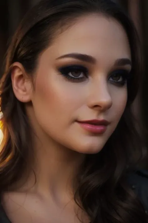<lora:laurenelise-07:0.5>, lauren elise,  , ((dark brown hair)), photo of a woman, ((outdoors, fire, city, at night)),((police badge, police uniform)) smiling, (lipstick, blush, eye shadow), ((best quality, masterpiece, extreme details, high resolution):1.2),((detailed eyes, beautiful eyes, detailed face, beautiful face):1.2)