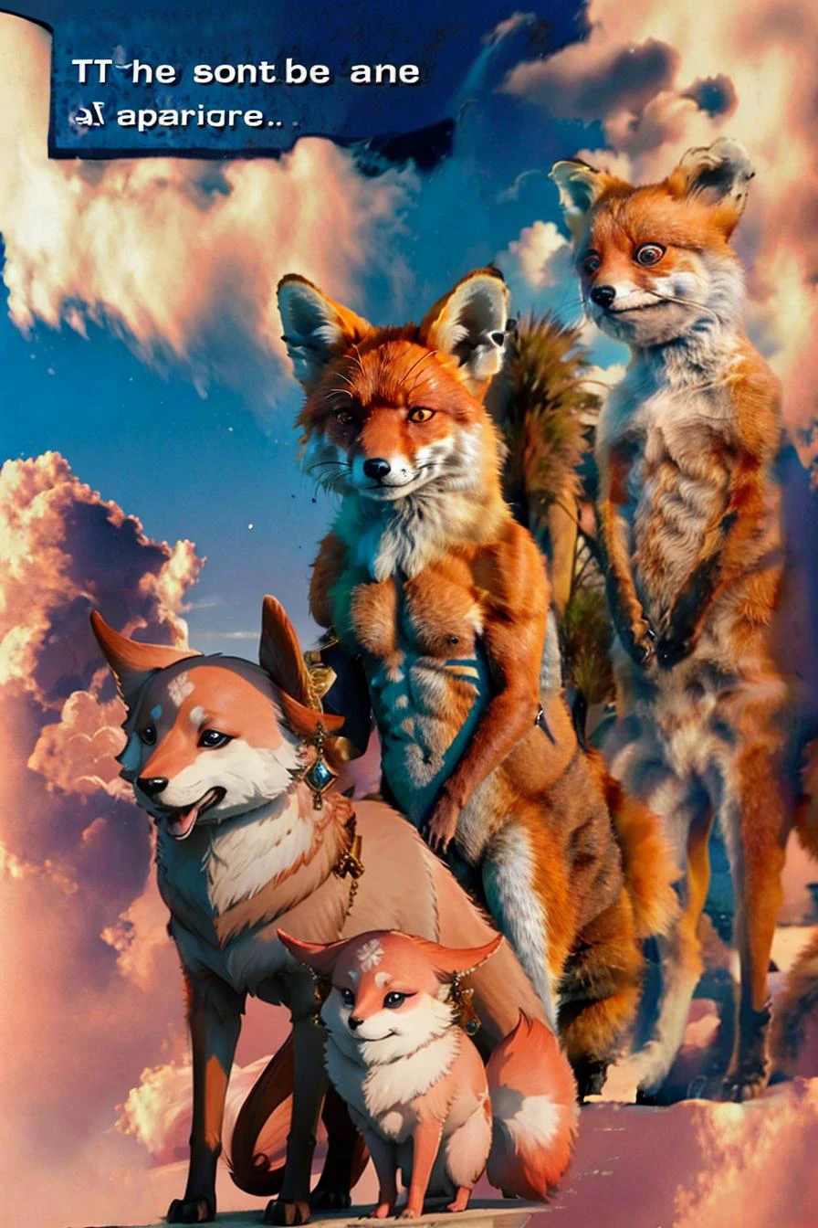 ANIMAL FOCUS, standing, sky and cloud, <lora:YaeMikoFox:1> YaeMikoFox, holding, holding animal, no humans, multiple tails, smile, <lyco:Animorphs4-40:1.0>, <lora:CursedTails:0.3>TAILSTHEFOX, ANIMAL, ANIMAL FOCUS, fox,
