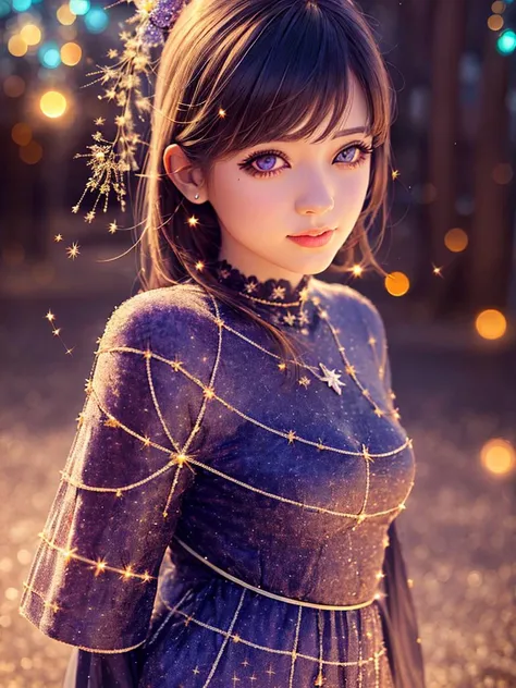 (best quality, masterpiece:1.2),ultra detailed,(photo realistic:1.4),solo,cute girl,upper body,light_particles,<lora:KiraKiraEffect_v1:0.8>,(beautiful eyeliner:1), <lora:kaleidoscope_v1:0.3>