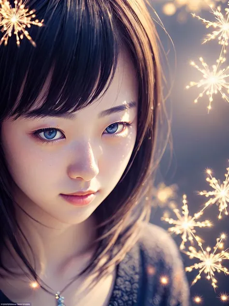 (best quality, masterpiece:1.2),ultra detailed,(photo realistic:1.4),solo,cute japanese girl,full body,light_particles,<lora:KiraKiraEffect:0.5>,