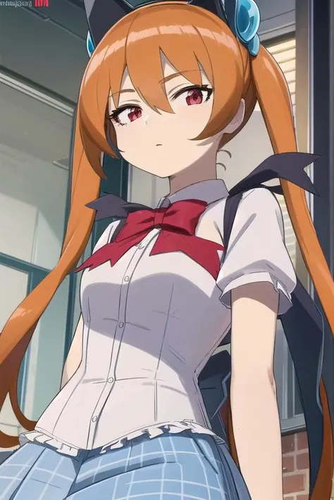alisasoutherncross, <lora:alisa southernrcross movie-lora-nochekaiser:1>,
alisa southerncross, long hair, hair ornament, animal ears, twintails, (red eyes:1.3), cat ears, orange hair,
BREAK skirt, shirt, bow, white shirt, short sleeves, wings,
BREAK looking at viewer, (cowboy shot:1.5),
BREAK <lyco:GoodHands-beta2:1>, (masterpiece:1.2), best quality, high resolution, unity 8k wallpaper, (illustration:0.8), (beautiful detailed eyes:1.6), extremely detailed face, perfect lighting, extremely detailed CG, (perfect hands, perfect anatomy),