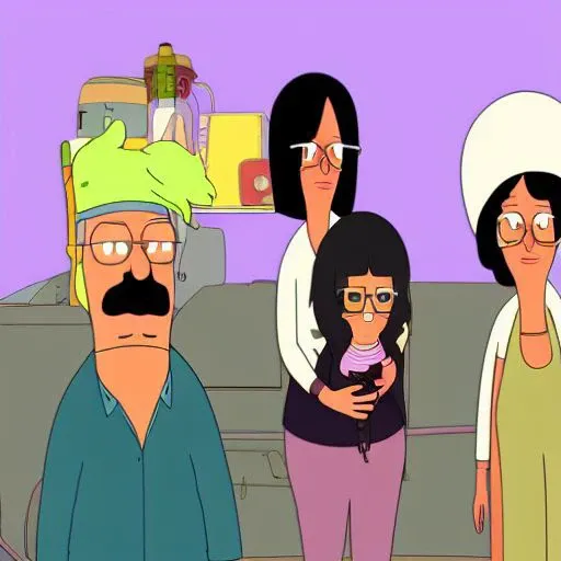 woman, bobs-burgers style