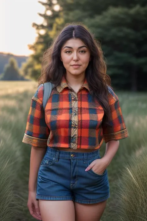 DEN_sera_onlyseraphinexxx
(walking through a tallgrass meadow wearing (Jean shorts:1.3) and (plaid shirt:1.3), meadow, wild, overgrown, walking,:1.2),
bokeh, f1.4, 40mm, photorealistic, raw, 8k, textured skin, skin pores, intricate details <lora:epi_noiseoffset2:1>, epiCRealism <lora:ClothingAdjuster3:-1>