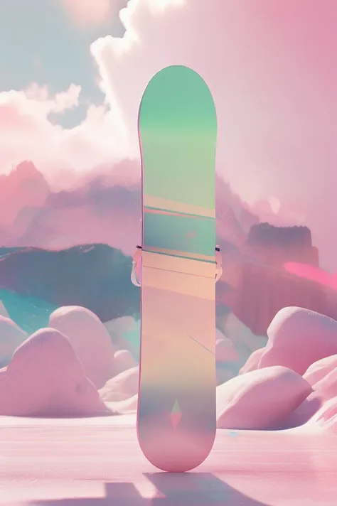 (A Snowboard) , Artstation contest winner, roger deakins, a low poly render,Jason Benjamin, Santiago Martnez Delgado, by senior environment artist, rz-purepastel-21:0.4,