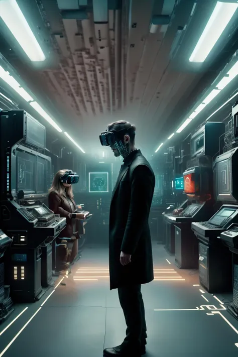 Neal Stephenson's virtual reality hackers break into secure data fortresses, exposing layers of corrupted truth and buried secrets. , Synaptic_Shadows