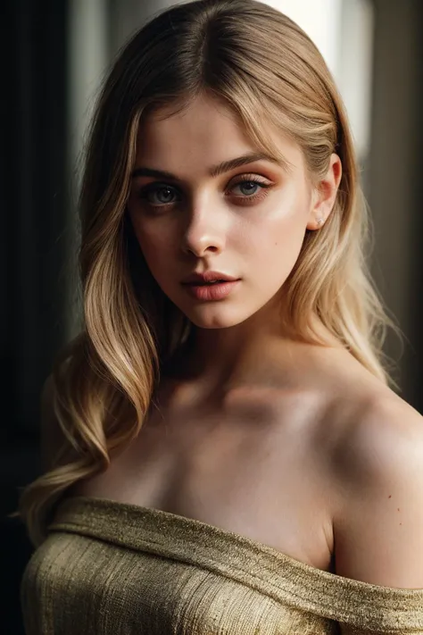 photo of beautiful (1nd1aw-135:0.99), a woman with perfect blonde hair upsweep updo, wearing Amber (One-shoulder Top, Skinny Trousers:1.1), (plain background:1.1), (closeup), modelshoot style, (extremely detailed CG unity 8k wallpaper), professional majestic photography, (Leica M6 Camera), 24mm, exposure blend, hdr, faded, extremely intricate, High (Detail:1.1), Sharp focus, dramatic, soft cinematic light, (looking at viewer), (detailed pupils), 4k textures, elegant, ((((cinematic look)))), soothing tones, insane details, hyperdetailed, low contrast, (epicPhoto)