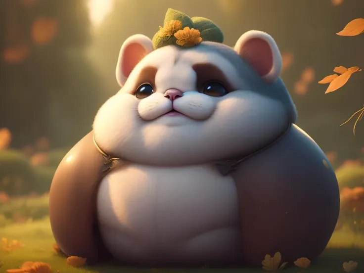 Cute and adorable thick chonky fat cartoon it , fantasy, dreamlike, surrealism, super cute, trending on artstation, weird, excessive details