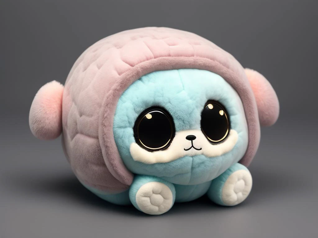 Cute and adorable cartoon it baby plush toy, thick chonky fat, fantasy, dreamlike, surrealism, super cute, trending on artstation