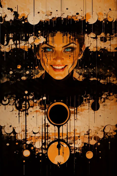 in the style of sy3, 8K, highly detailed, digital photography, painting, medium shot of a (underworld queen) , Nikon d850, F/8, dripping Psychedelic, diabolic smile, satanic, on the edge, cracked personalty, intricate, sharp focus, perfect lighting, perfect shading, hdr, (photorealistic:1.2), <lora:Sy3:1.08>