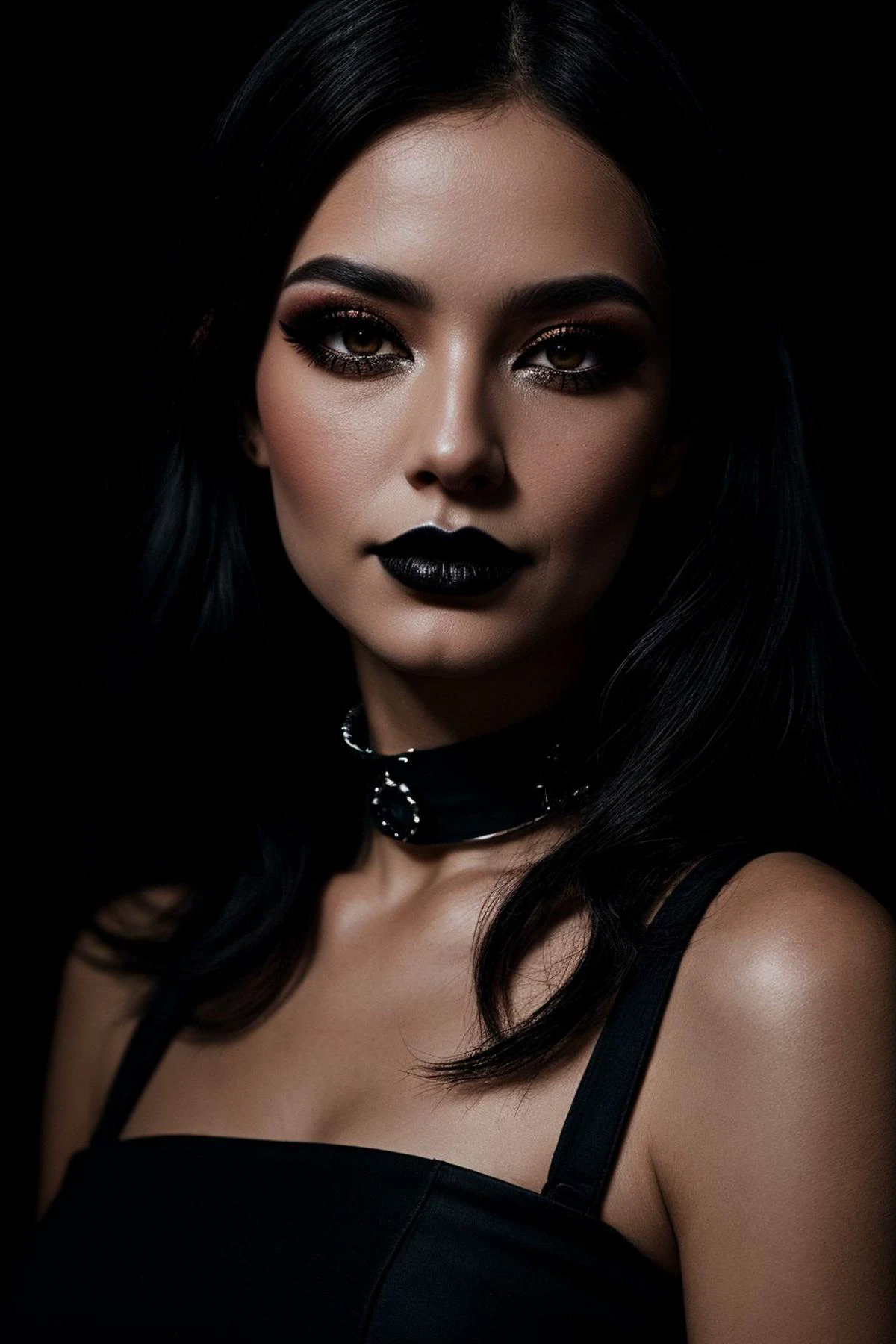 punk rock chick, beautiful, painted face, makeup, beautiful, sexy, choker, naughty smirk, side ponytail, long eyelashes, eye makeup, black lipstick
perfect anatomy, perfect proportions,
Japanese, Swedish, Cambodian, Switzerland,, Elaborate accents, Dark eyeliner, (Subtle gestures discernible:1.2), Enigmatic ambiance, nightscape, (windy), Picture taken with a Phase One XF IQ4 150MP Camera, 80mm f/2.8 lens, Precision focusing, Detailed clarity
