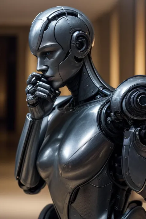 masterpiece, highly detailed photorealistic 8k raw photography, best cinematic quality, volumetric lighting, volumetric shadows
Create a hyper-realistic, 4k, lifelike digital image that show a humanoid robot in a exact position as the thinker, by rodin
<lora:DETAIL_SLIDER_BY_STABLE_YOGI:0.8>