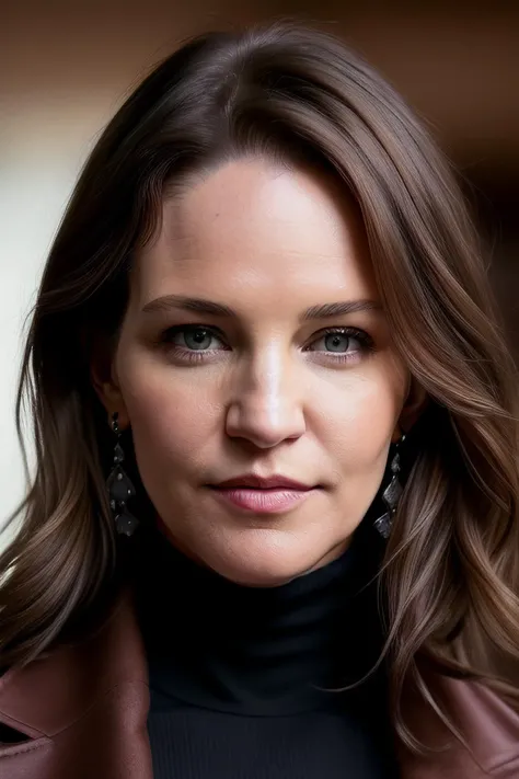 photo of extremely sexy (Sus13D3n01-180:0.99), a woman as a sexy Political Scientist, a model, modelshoot style, (extremely detailed CG unity 8k wallpaper), (long brown coat, turtleneck,), (makeup:1.1), ((model runway:1.3)),(looking at viewer), (detailed pupils:1.3), (modern outfit:1.2), (closeup), (masterpiece:1.5) (photorealistic:1.1) (bokeh) (best quality) (detailed skin texture pores hairs:1.1) (intricate) (8k) (HDR) (wallpaper) (cinematic lighting) (sharp focus), eyeliner, painted lips, (earrings)
