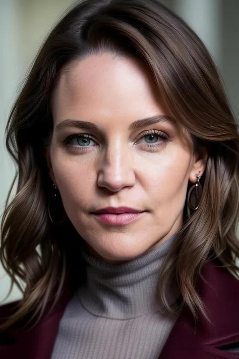 photo of extremely sexy (Sus13D3n01-180:0.99), a woman as a sexy Political Scientist, a model, modelshoot style, (extremely detailed CG unity 8k wallpaper), (long brown coat, turtleneck,), (makeup:1.1), ((model runway:1.3)),(looking at viewer), (detailed pupils:1.3), (modern outfit:1.2), (closeup), (masterpiece:1.5) (photorealistic:1.1) (bokeh) (best quality) (detailed skin texture pores hairs:1.1) (intricate) (8k) (HDR) (wallpaper) (cinematic lighting) (sharp focus), eyeliner, painted lips, (earrings)