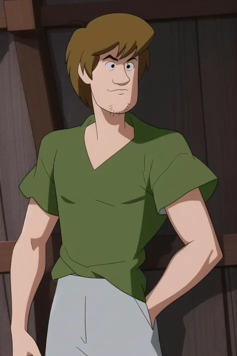 best quality, intricate details,
<lora:shaggyRogers1_v10:0.8> Shaggy Rogers, muscular, green shirt, scooby-doo,
<lora:boneNigiStyle_v10:0.8>